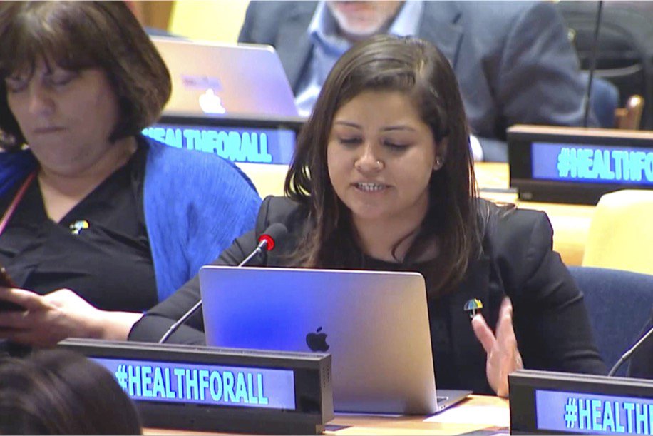 Apoorva Gomber Delivers Impassioned Plea at United Nations Hearing